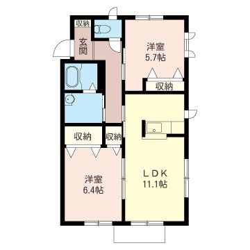 シャルムメゾンＡ・Ｂ 101号-16