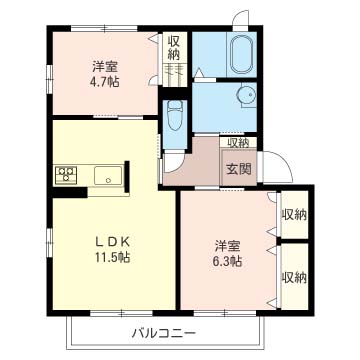 ティーズハウスＡ202-2