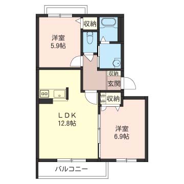 エクレール田中 203号-16