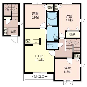 ヴィルフォーレＡ 203号-16