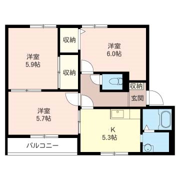 アド・ザックス本城Ｂ 201号-14