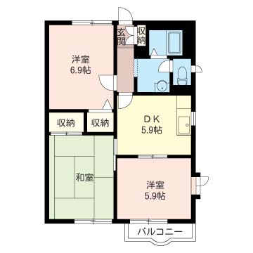 エクセル中台Ｂ棟 201号-14
