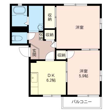 ドミ－ルスト－ンＢ 102号-6