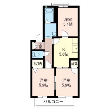 コーポ鈴参番館202-2