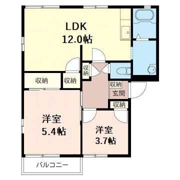 ア－バンハイムＳ　Ａ 201号-15