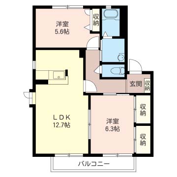 エクセルパレス佐貫Ｂ 201号-5