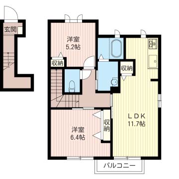 メゾン・ボヌール　Ｈ 202号-16