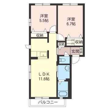 グランドール D棟 201号-16