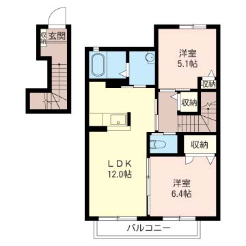 クローバーコート　Ｂ 202号-16