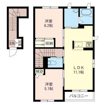 ヴィラグートＢ 202号-13