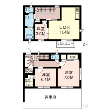 メゾネット南守谷102-2