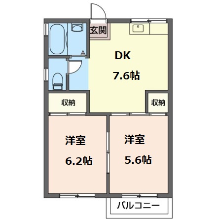 ドウェル若宮 202号-13