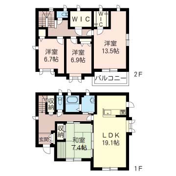 つくば市松代２丁目Ｉ住宅1-2