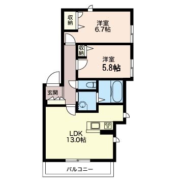 アネックスけやき 201号-6