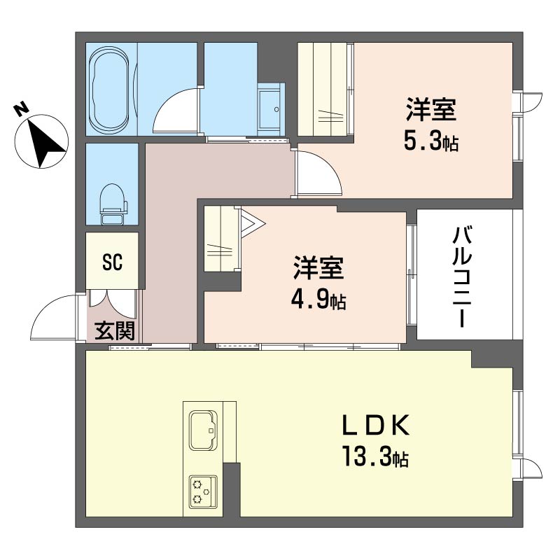 ティエンポ　フェリズ　Ⅰ 402号-15
