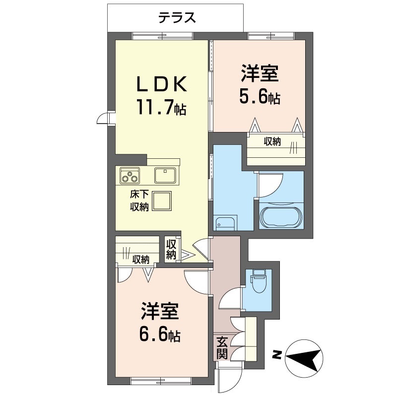 ヒルズ・カエモンＡ 101号-6