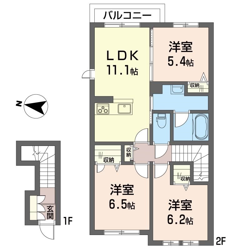 ヒルズ・カエモンＡ 201号-6