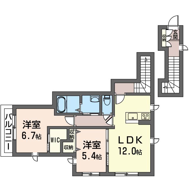 エクラ―ジュ作草部201-2
