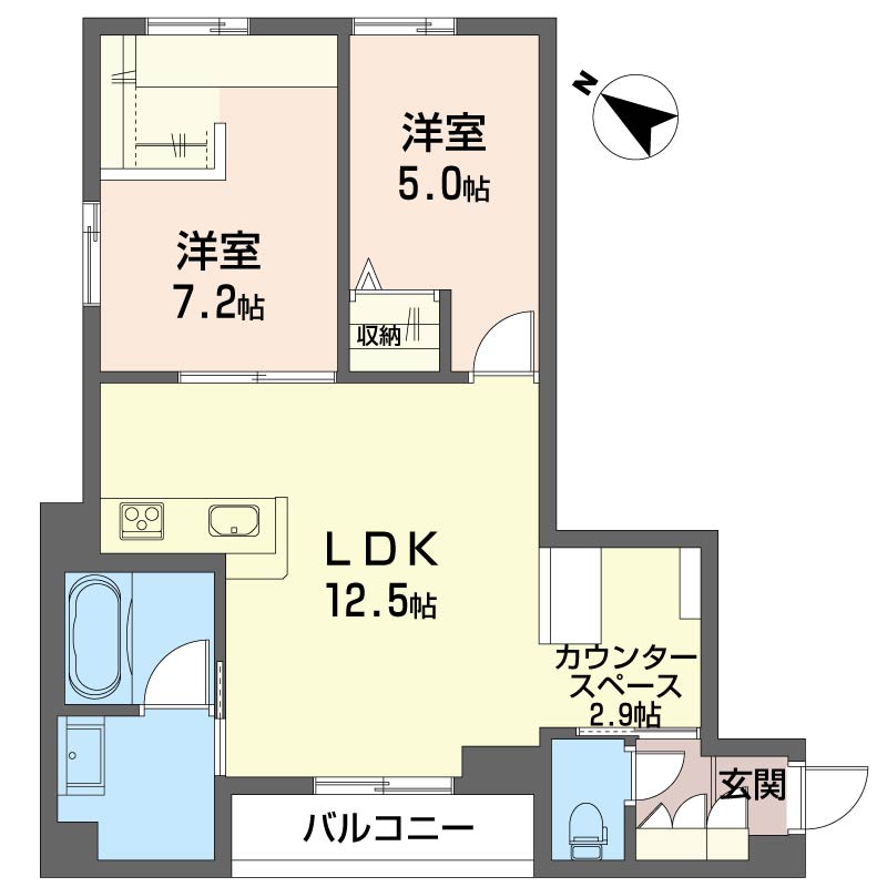 ヴァレンズ・クレシェレ 201号-15