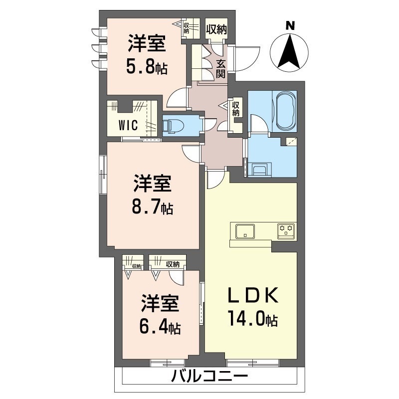 トラストメゾン白木蓮Ⅰ 205号-15