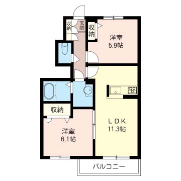 リラフォート　Ｂ 102号-16
