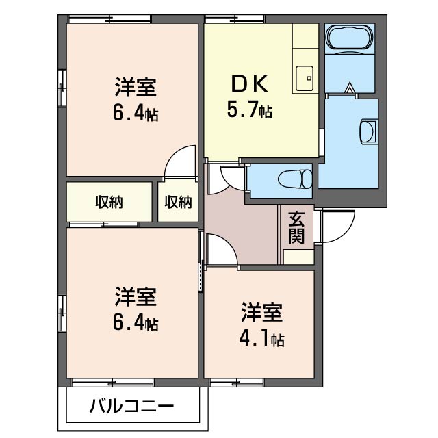 グランドハイツヤマタキ201-2