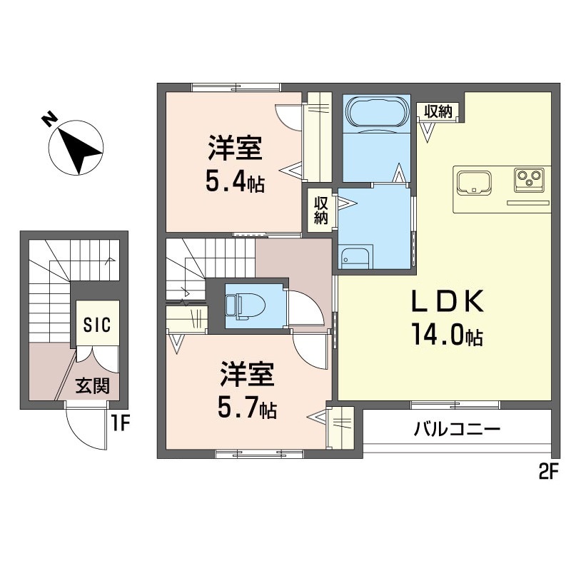 エスポワールちはら台南B棟 202号-9