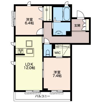 シャーメゾンおおたかの森Ⅰ201-2