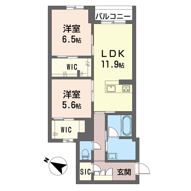 シャーメゾン新富町 301号-16