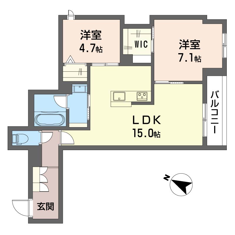シャーメゾン新富町 103号-16