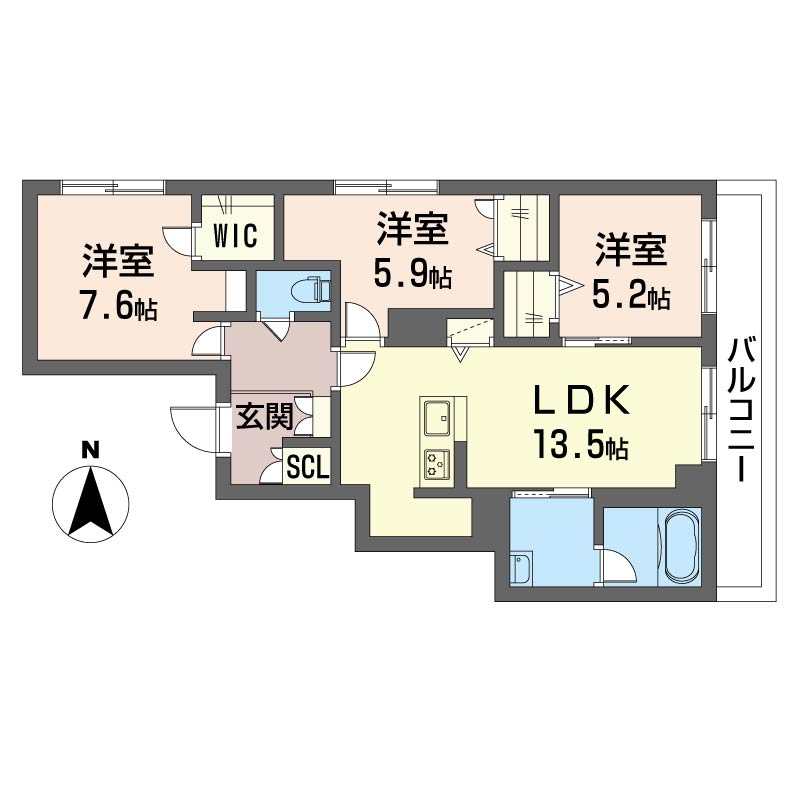 ラッキーエイト1号館 201号-16