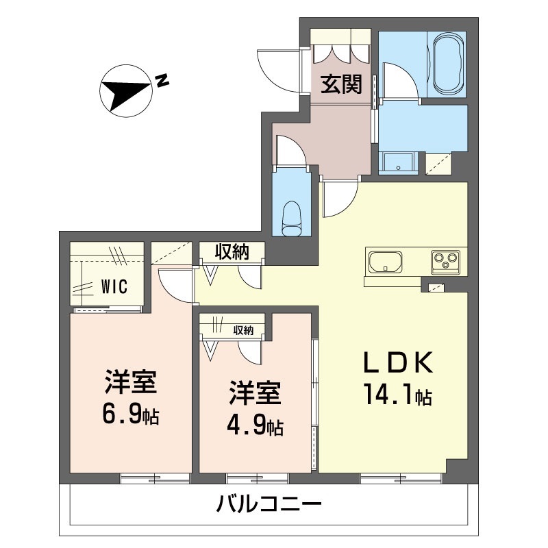 ワンズレジデンス蔵元町 203号-14
