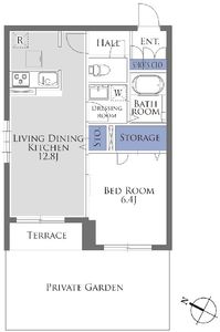 ガーデンレジデンス北嶺ウエスト棟（北西棟） 201号室