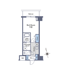 ラクレ神楽坂 606号室
