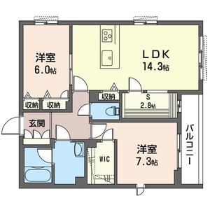 ラ・カーサフェリーチェ白山 202号-3