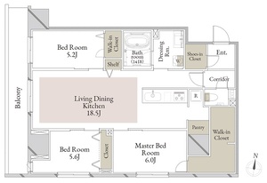 スカイテラス南大塚 1102号室