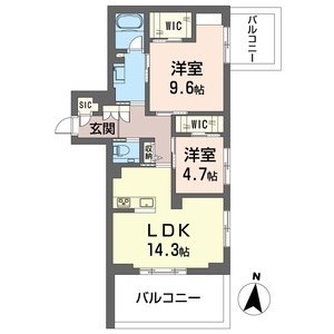 ビューシエル303号室_間取り画像