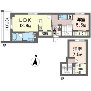 ビューシエル305号室_間取り画像