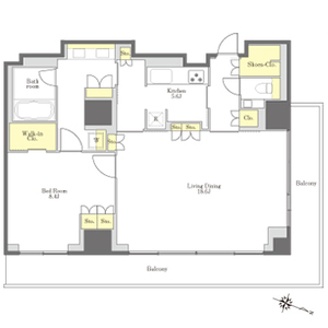 プライムメゾン白金台タワー 2304号室