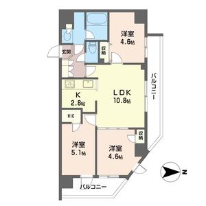 ツインズ国立Ⅰ 404号室