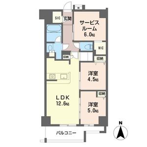 ツインズ国立Ⅱ 902号室