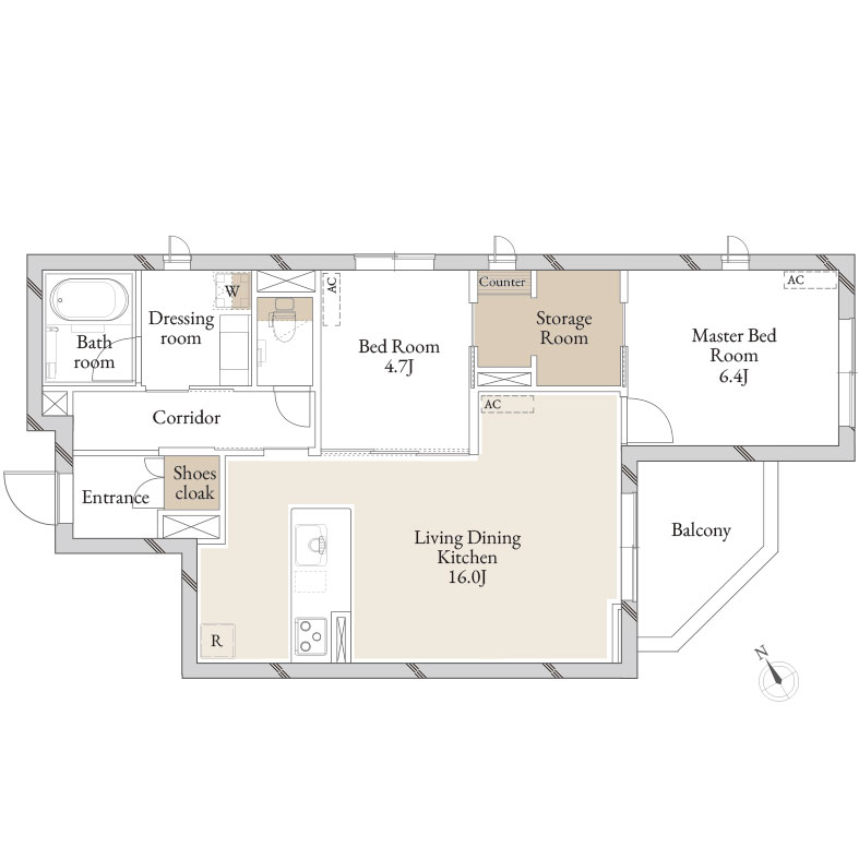 ＡＢＩＴＩ　ＬＵＸ用賀 105号-16
