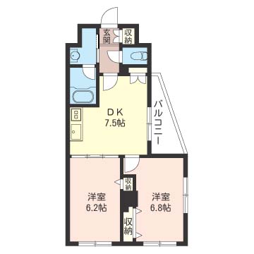 エスティメゾン三軒茶屋Ⅱ 301号-6