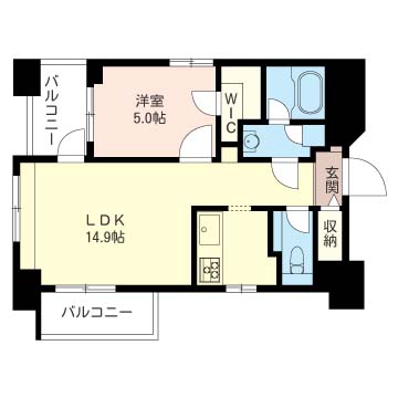 エスティメゾン恵比寿Ⅱ401-2