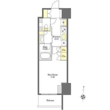 プライムメゾン市谷山伏町 103号-6