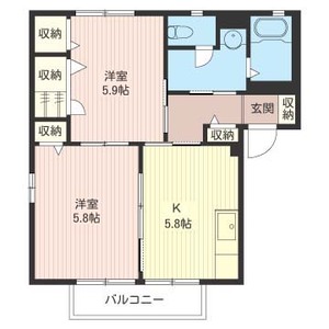 ヴィラクレールＢ 202号室