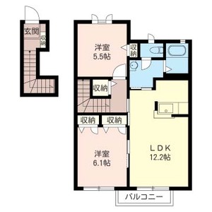 ブランシェ小山Ｂ 201号-16