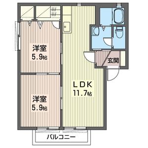 ミレニアムヒルズＢ 201号室