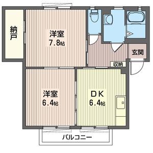 クレストコート　Ⅱ 102号室