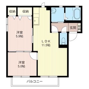 メゾンボンヌシャンヌＡ 102号室
